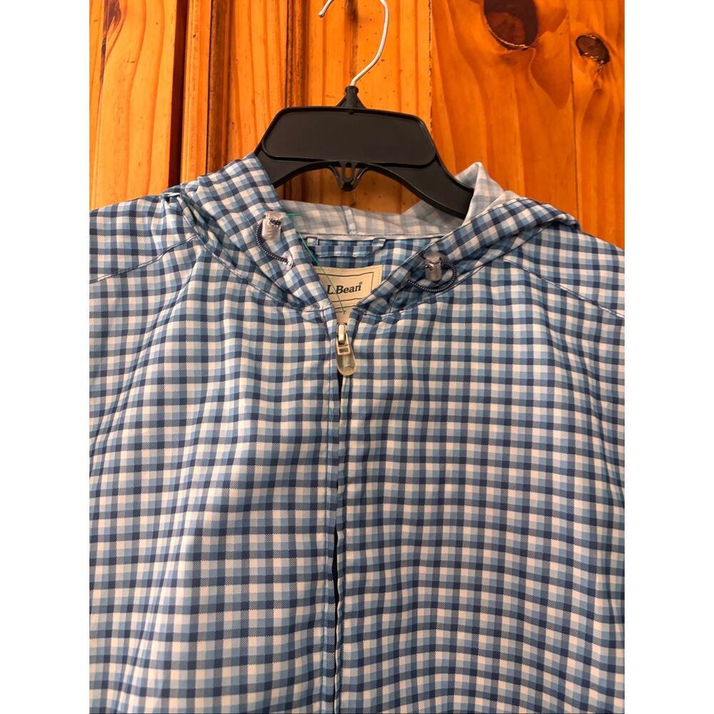 L.L. Bean Plaid Rain Jacket - Picture 2 of 6